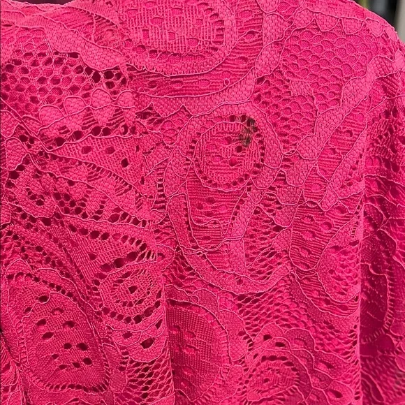 Vibrant Pink Lace Two-Piece Set - Picture 6 of 7